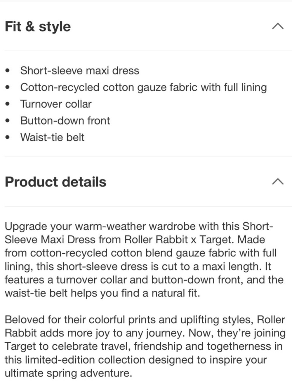 NWT Roller Rabbit x Target Bouquet Maxi Dress - L - Picture 4 of 4